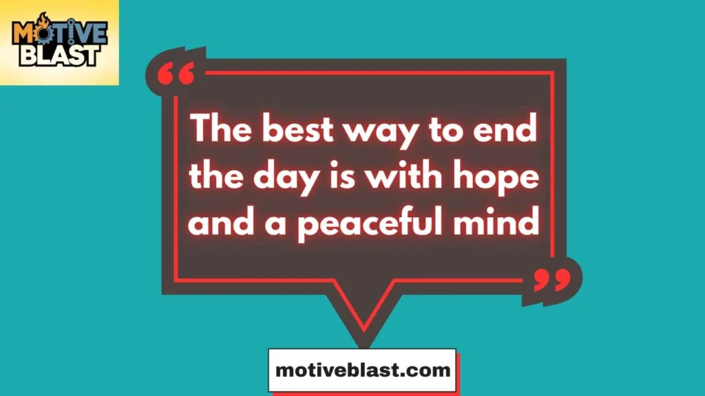 Good Evening Quotes Positive