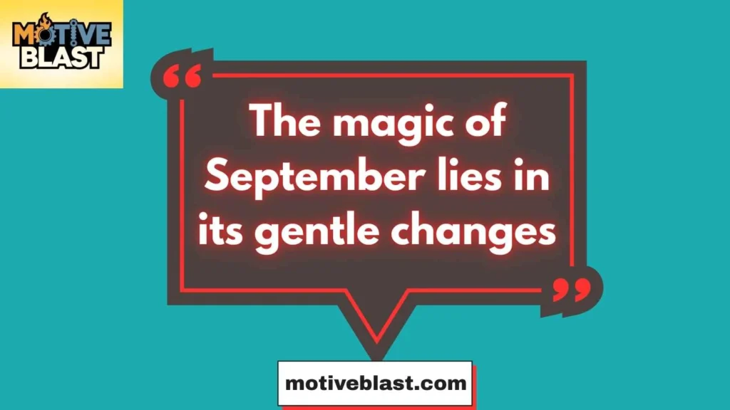 Hello September Quotes In English