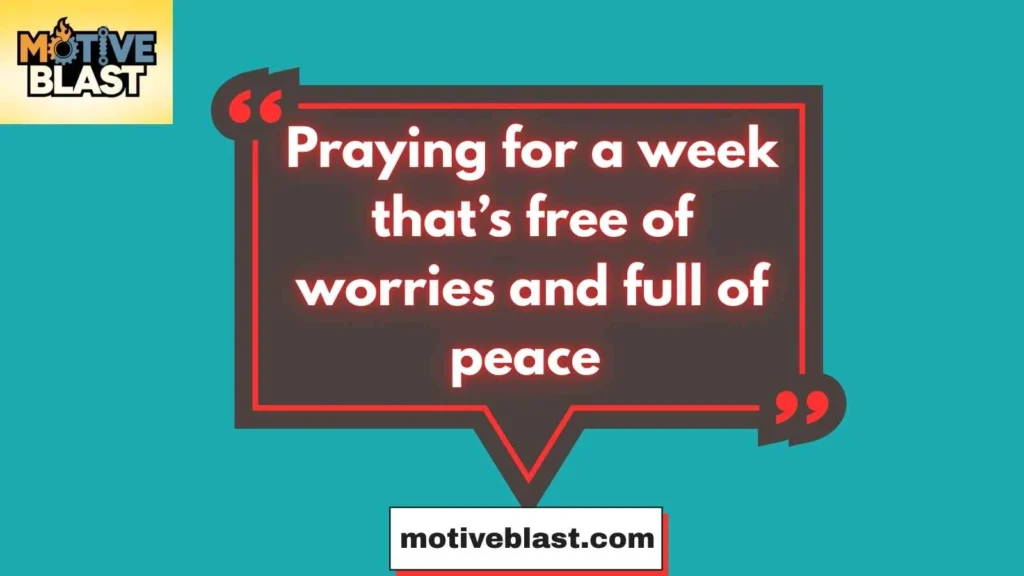 New Week Prayers And Blessings